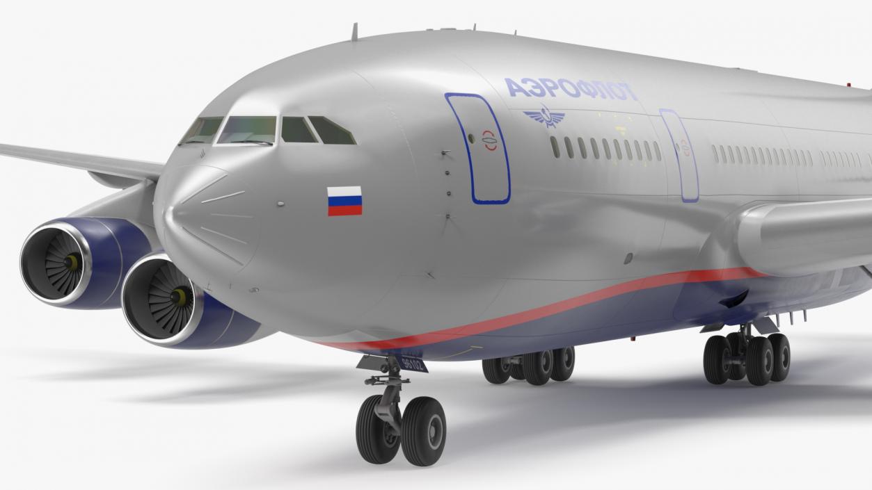 Ilyushin IL-96-300 Aeroplane Simple Interior 3D model