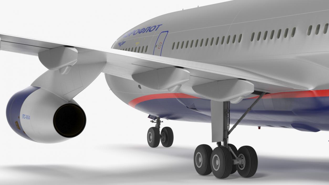 Ilyushin IL-96-300 Aeroplane Simple Interior 3D model