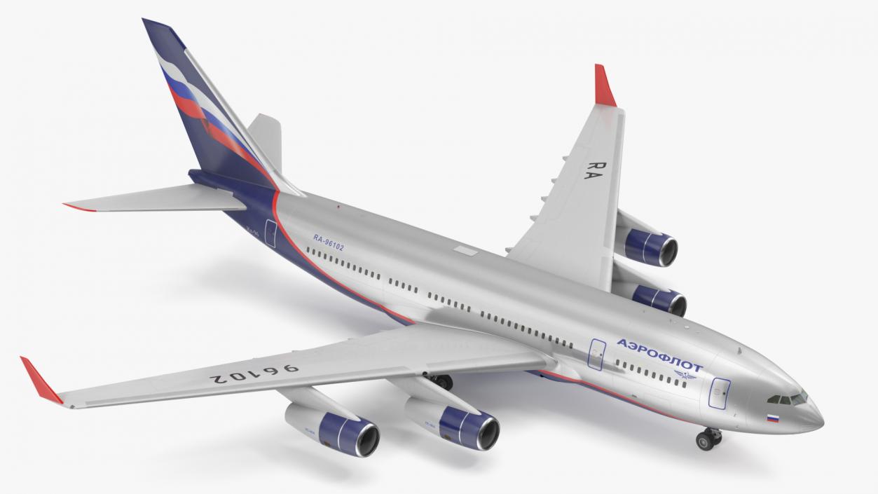 Ilyushin IL-96-300 Aeroplane Simple Interior 3D model