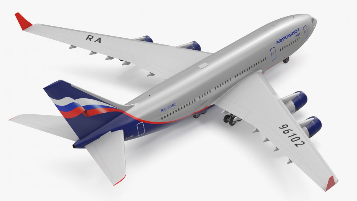 Ilyushin IL-96-300 Aeroplane Simple Interior 3D model