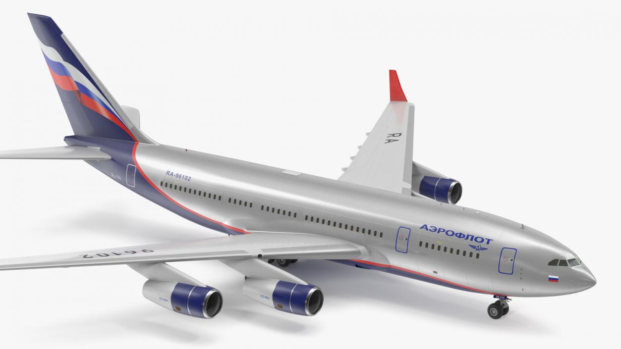 Ilyushin IL-96-300 Aeroplane Simple Interior 3D model