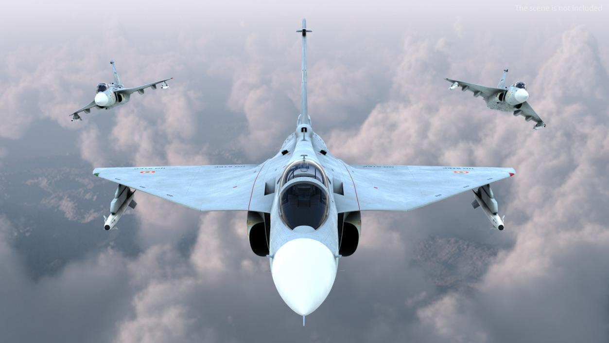 3D model HAL Tejas Multirole Light Fighter Flight