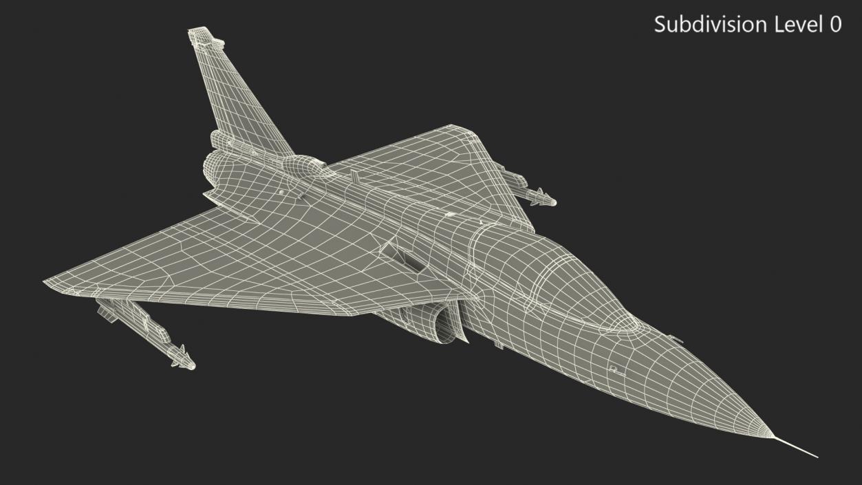 3D model HAL Tejas Multirole Light Fighter Flight