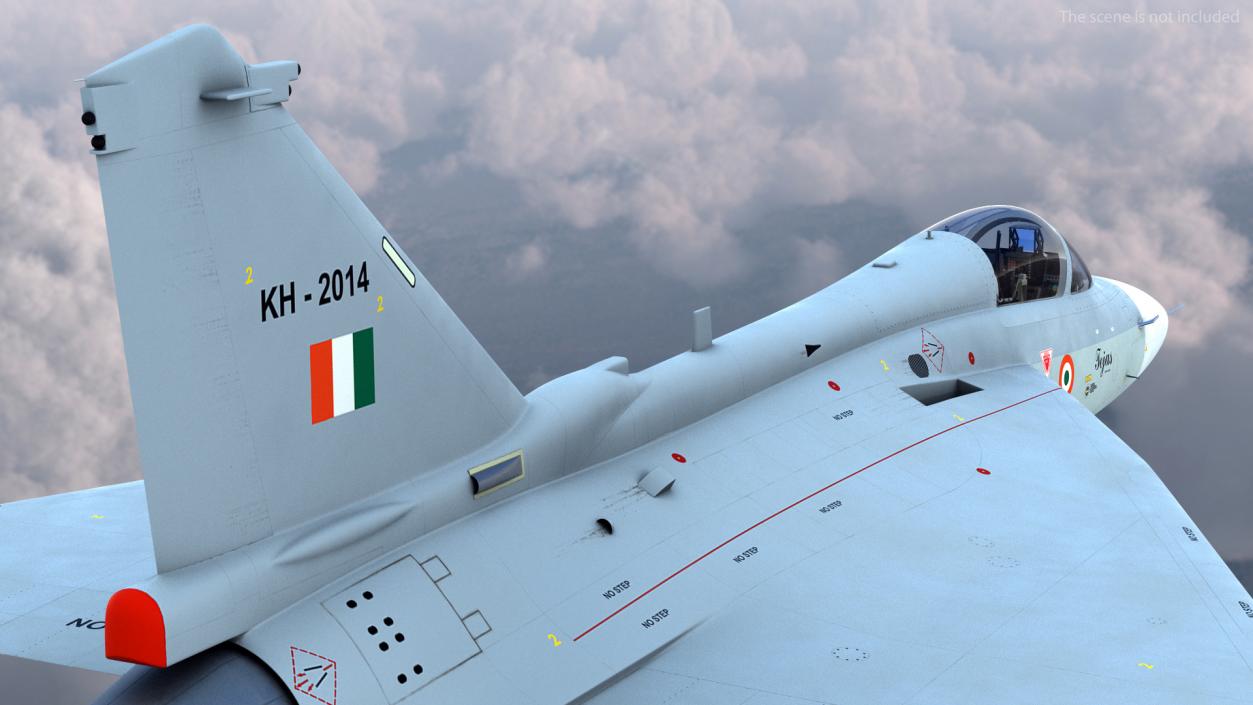 3D model HAL Tejas Multirole Light Fighter Flight