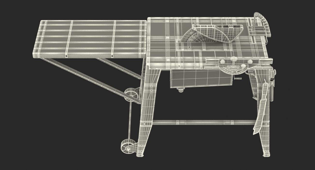 Workman with Circular Saw Makita Rigged 3D model