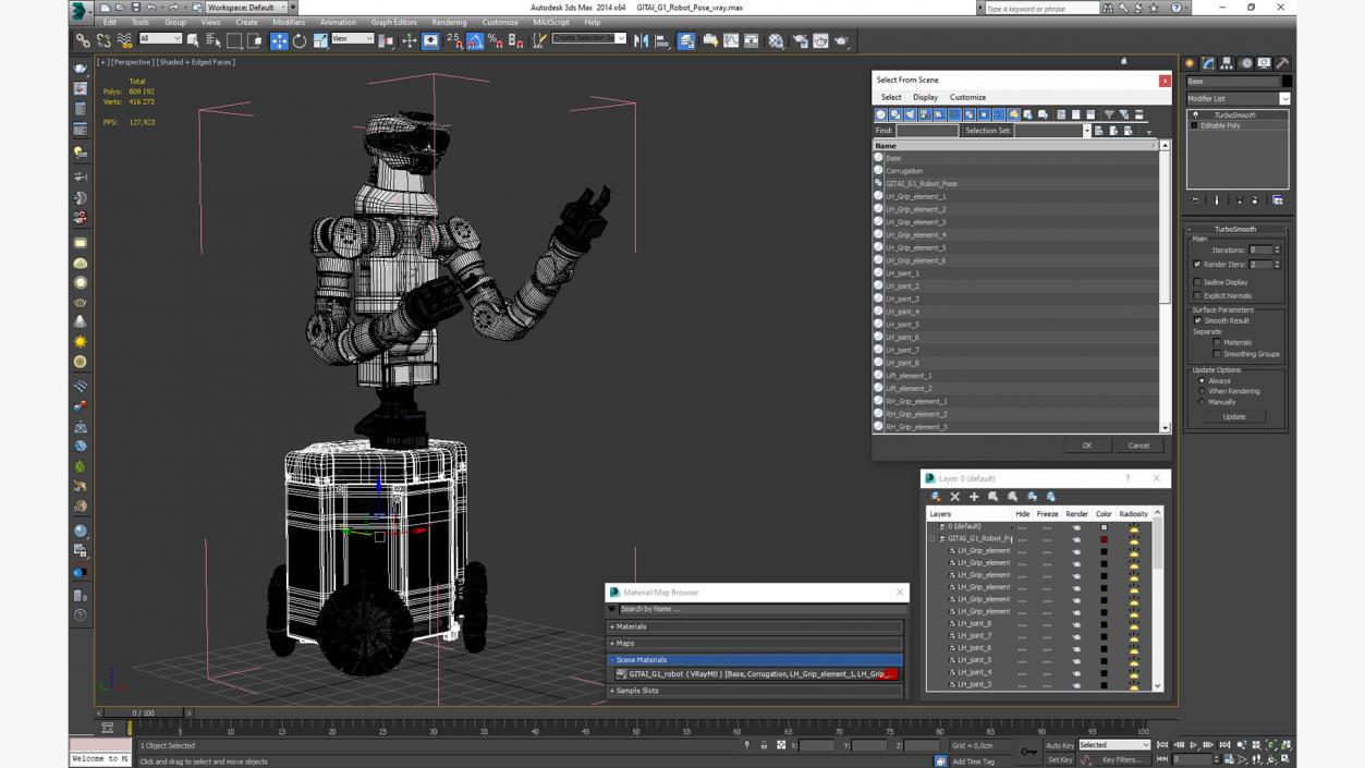 GITAI G1 Robot Pose 3D model