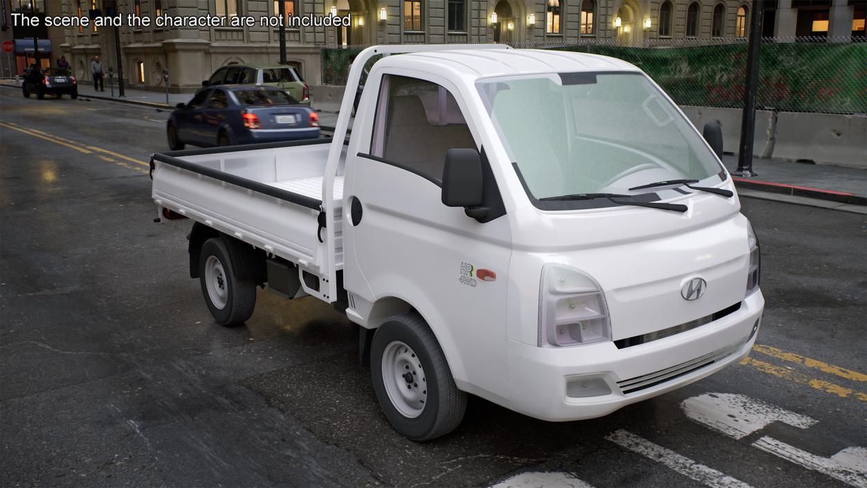 Flatbed Truck Hyundai HR 2023 3D model