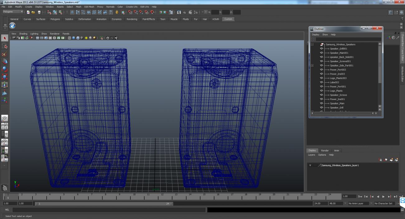 3D model Samsung Wireless Speakers