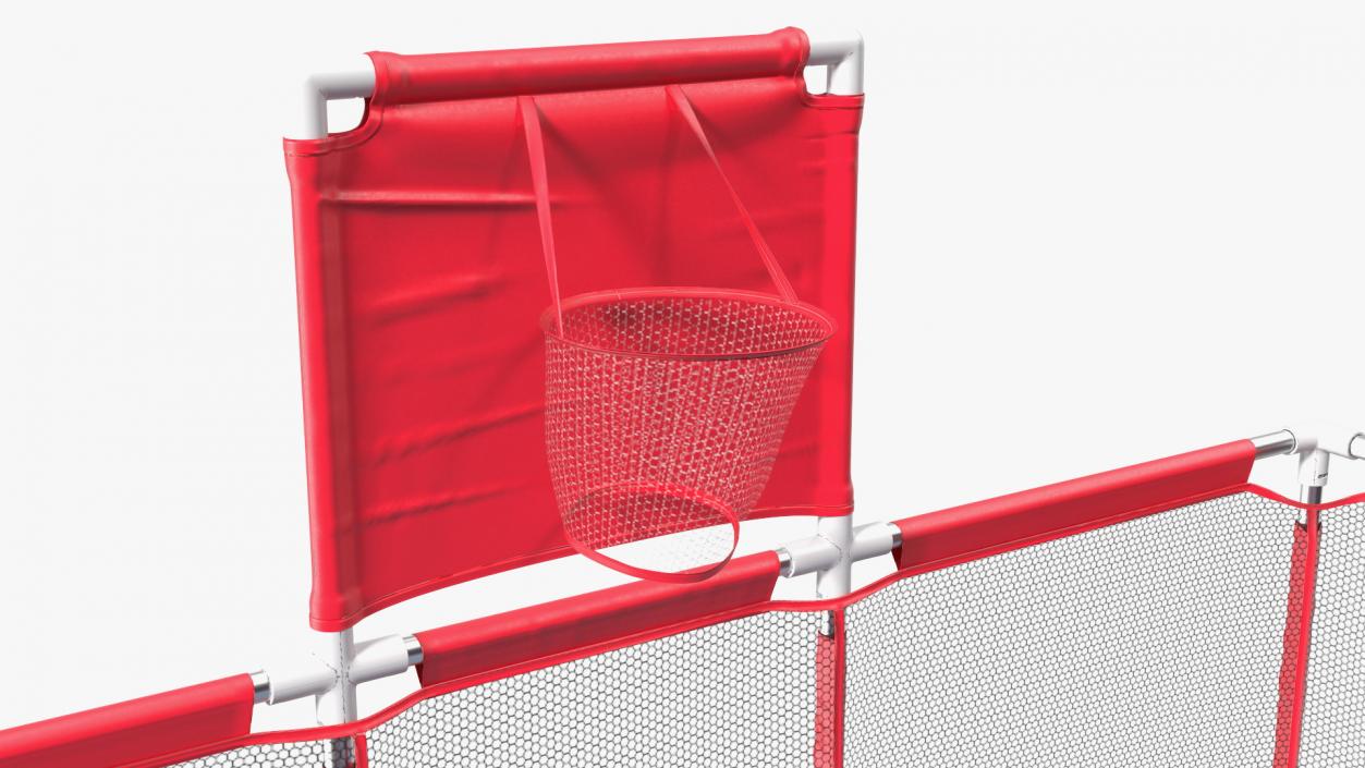 3D model Red Baby Playpen with Plastic Balls