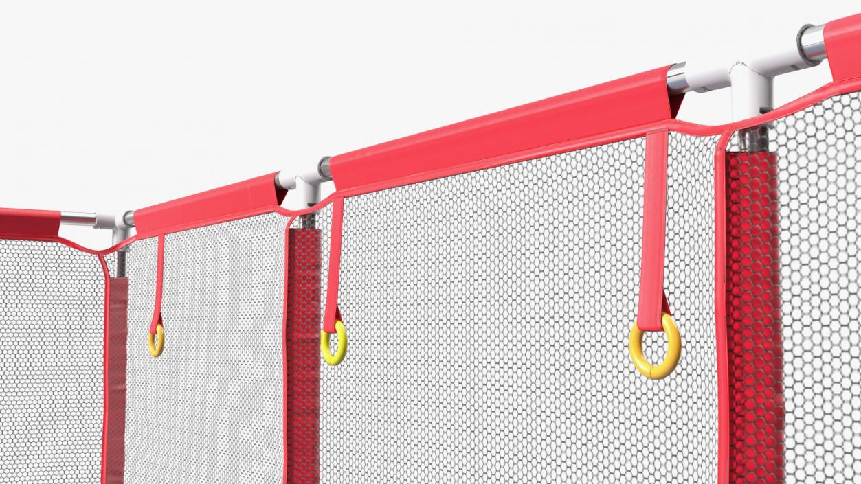 3D model Red Baby Playpen with Plastic Balls