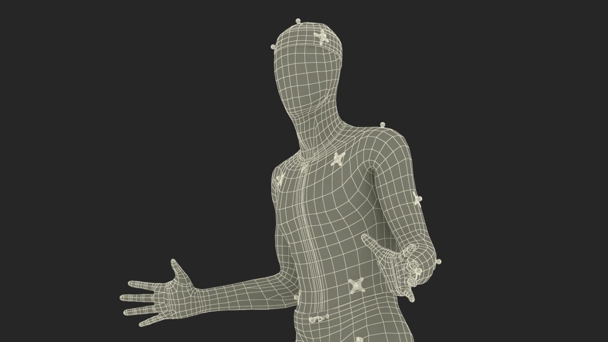 Motion Capture Suit Mannequin in Pose 3D