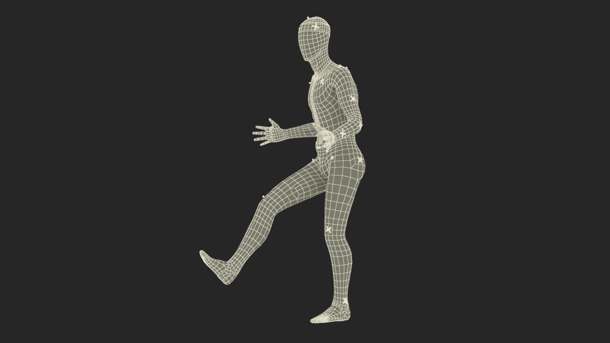 Motion Capture Suit Mannequin in Pose 3D