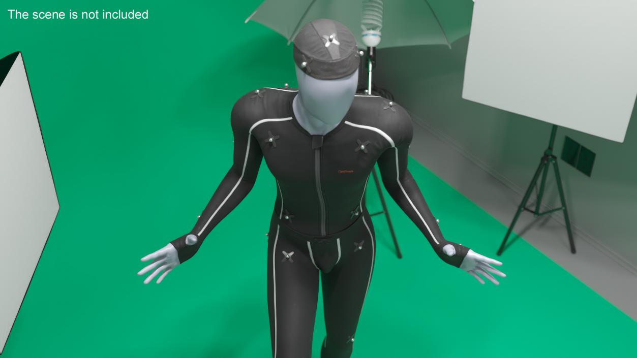 Motion Capture Suit Mannequin in Pose 3D