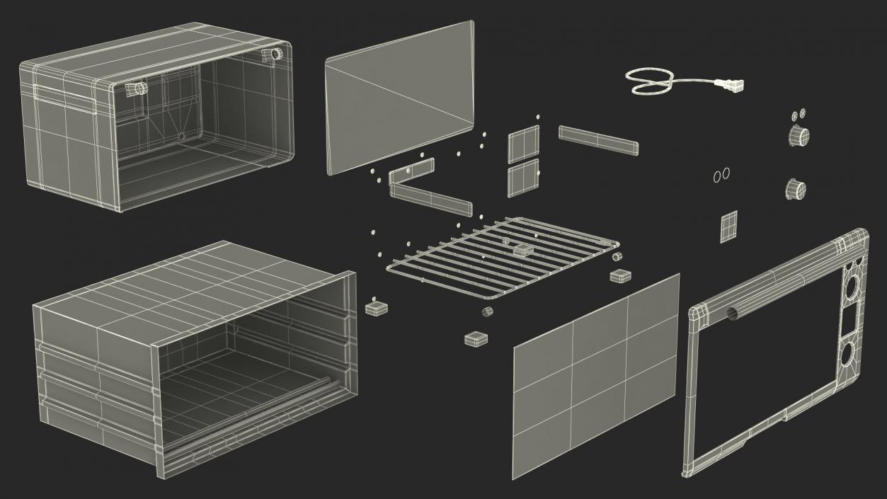 3D Convection Toaster Oven model