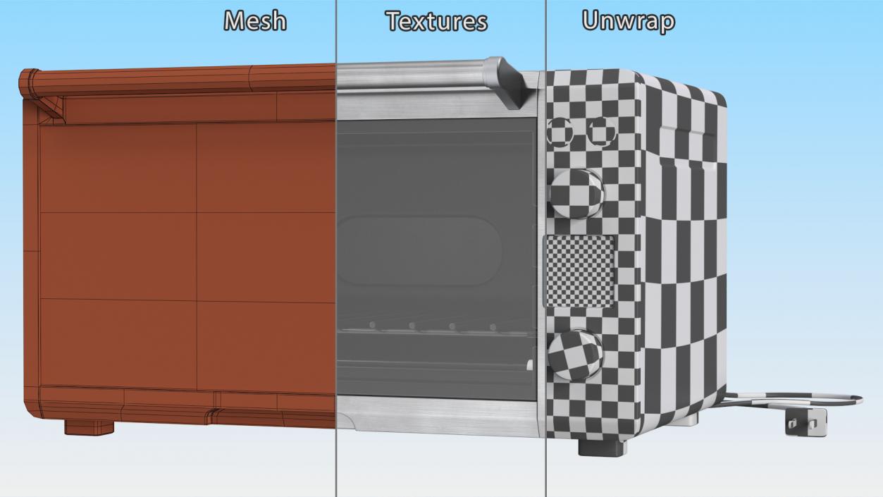 3D Convection Toaster Oven model