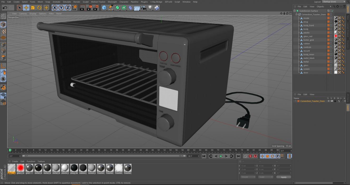 3D Convection Toaster Oven model