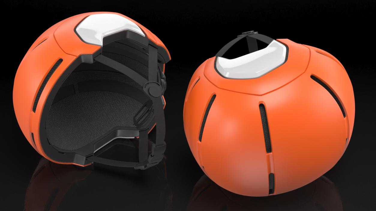 Kids Helmets Orange Generic 3D