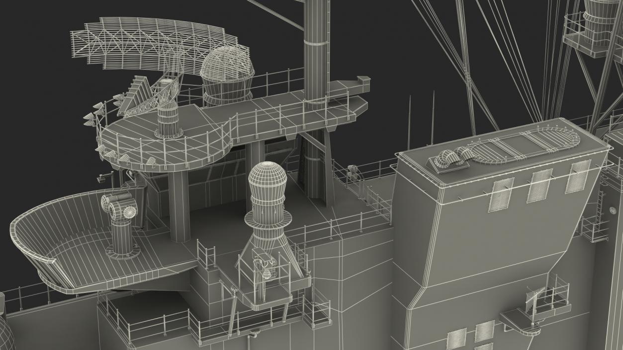 3D model Military Ship Bridge