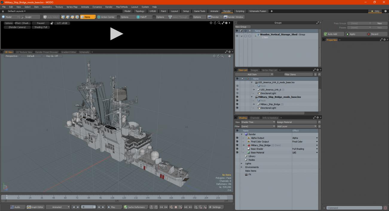 3D model Military Ship Bridge