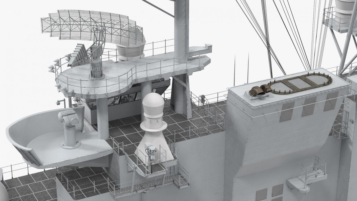 3D model Military Ship Bridge