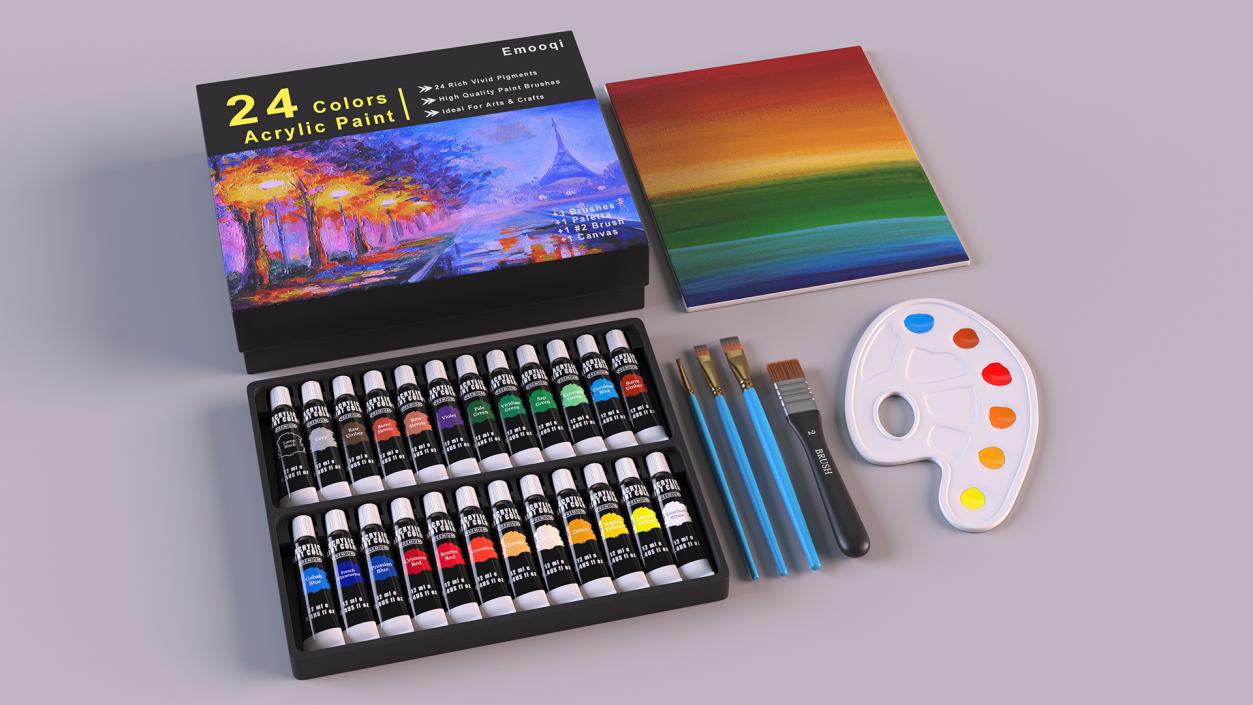 3D Acrylic Painting Set Emooqi Fur