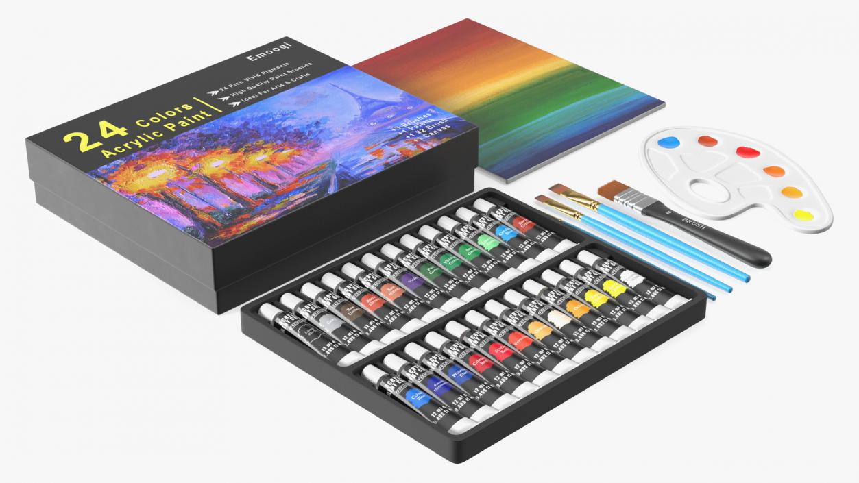 3D Acrylic Painting Set Emooqi Fur