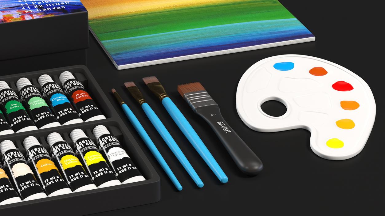 3D Acrylic Painting Set Emooqi Fur