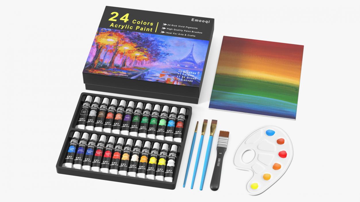 3D Acrylic Painting Set Emooqi Fur