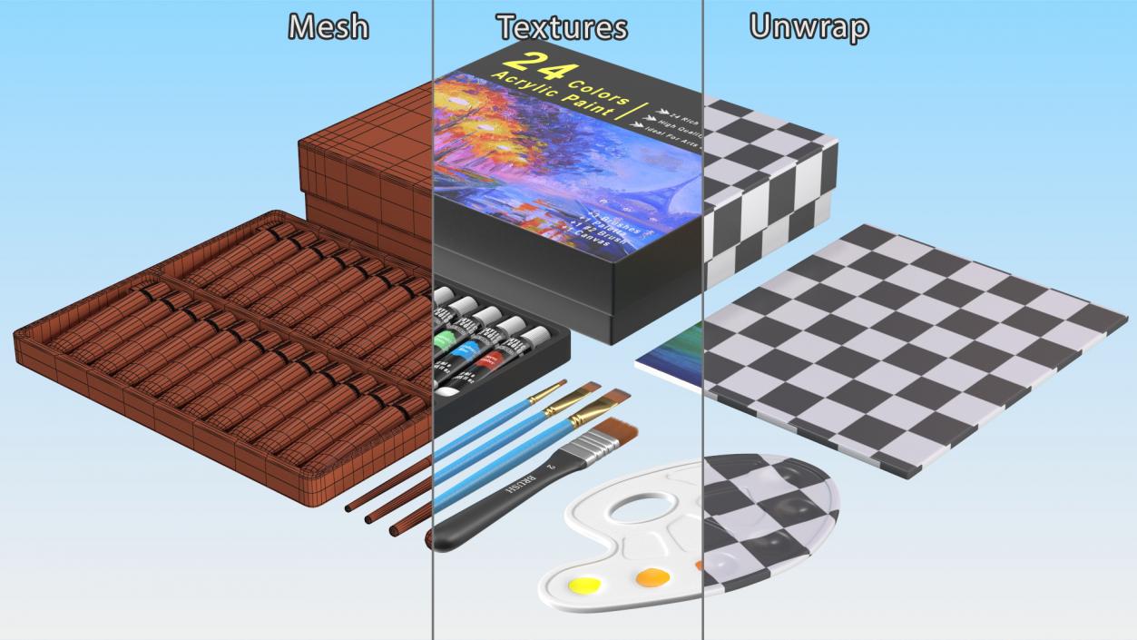 3D Acrylic Painting Set Emooqi Fur