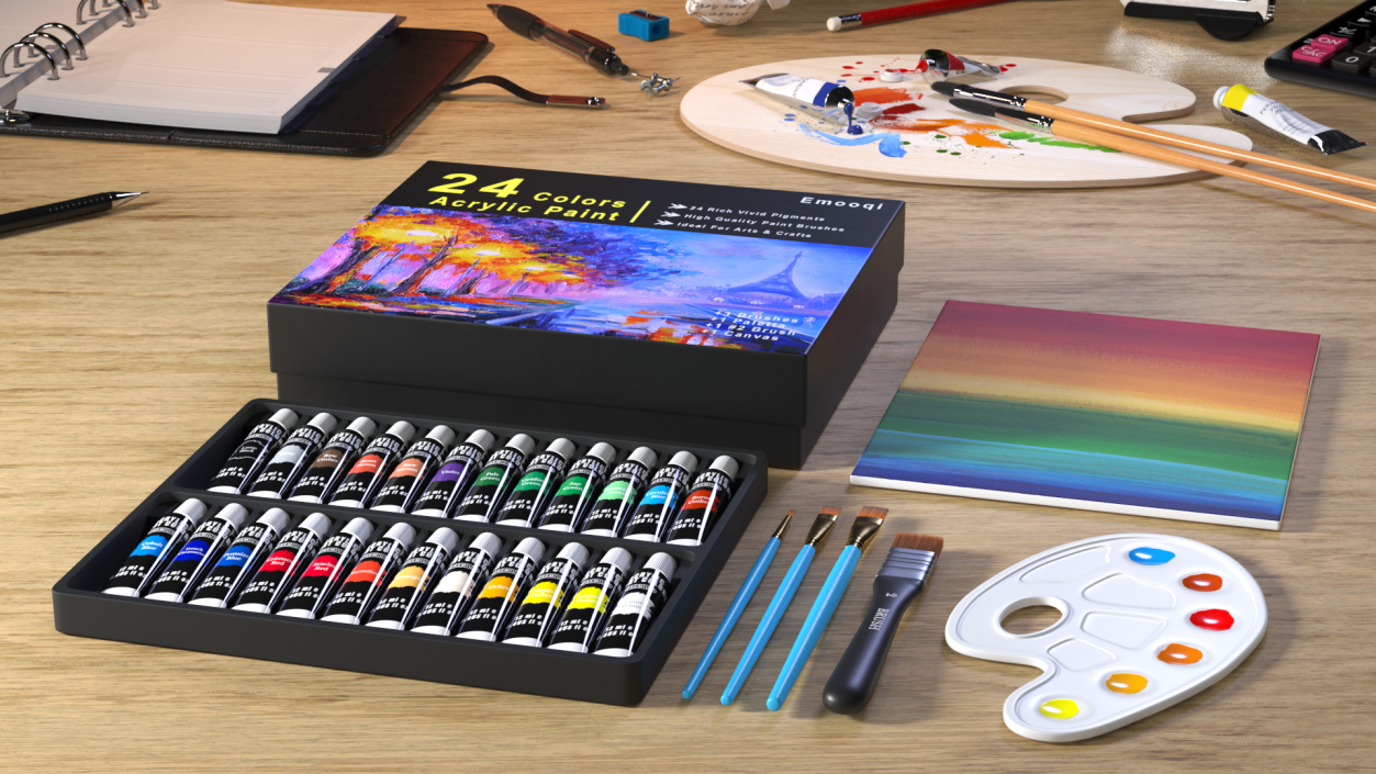 3D Acrylic Painting Set Emooqi Fur