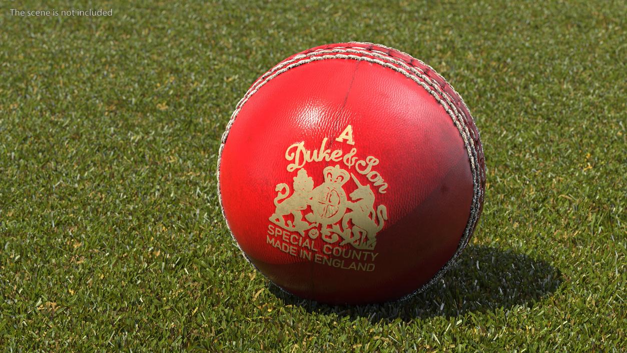 Cricket Ball Duke And Son Fur 3D model