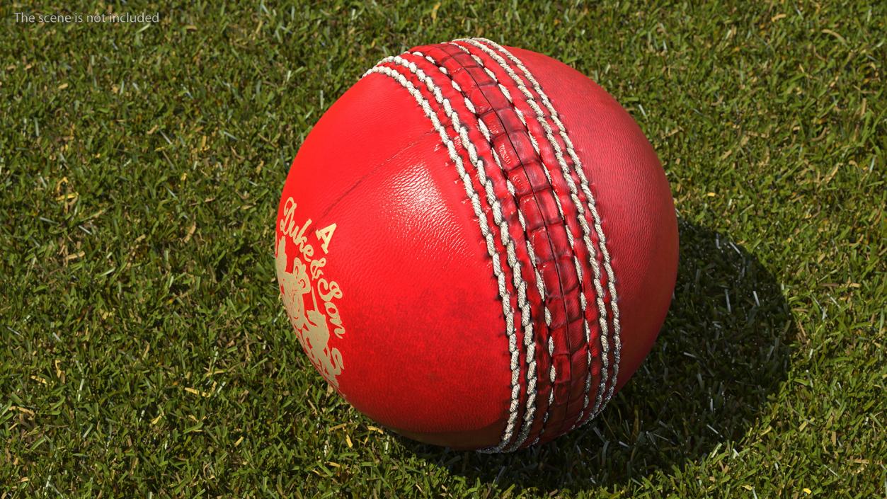 Cricket Ball Duke And Son Fur 3D model