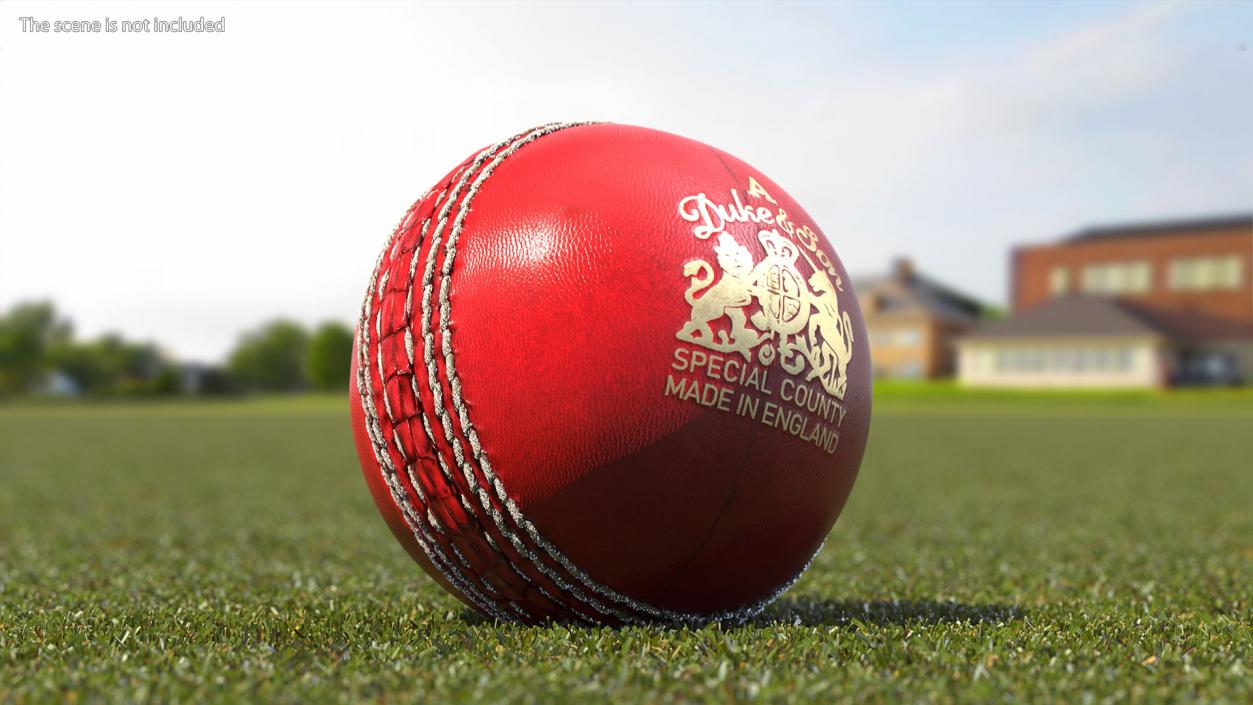 Cricket Ball Duke And Son Fur 3D model