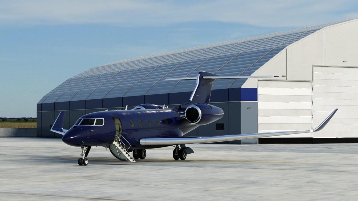 Twin Engine Business Jet 3D model