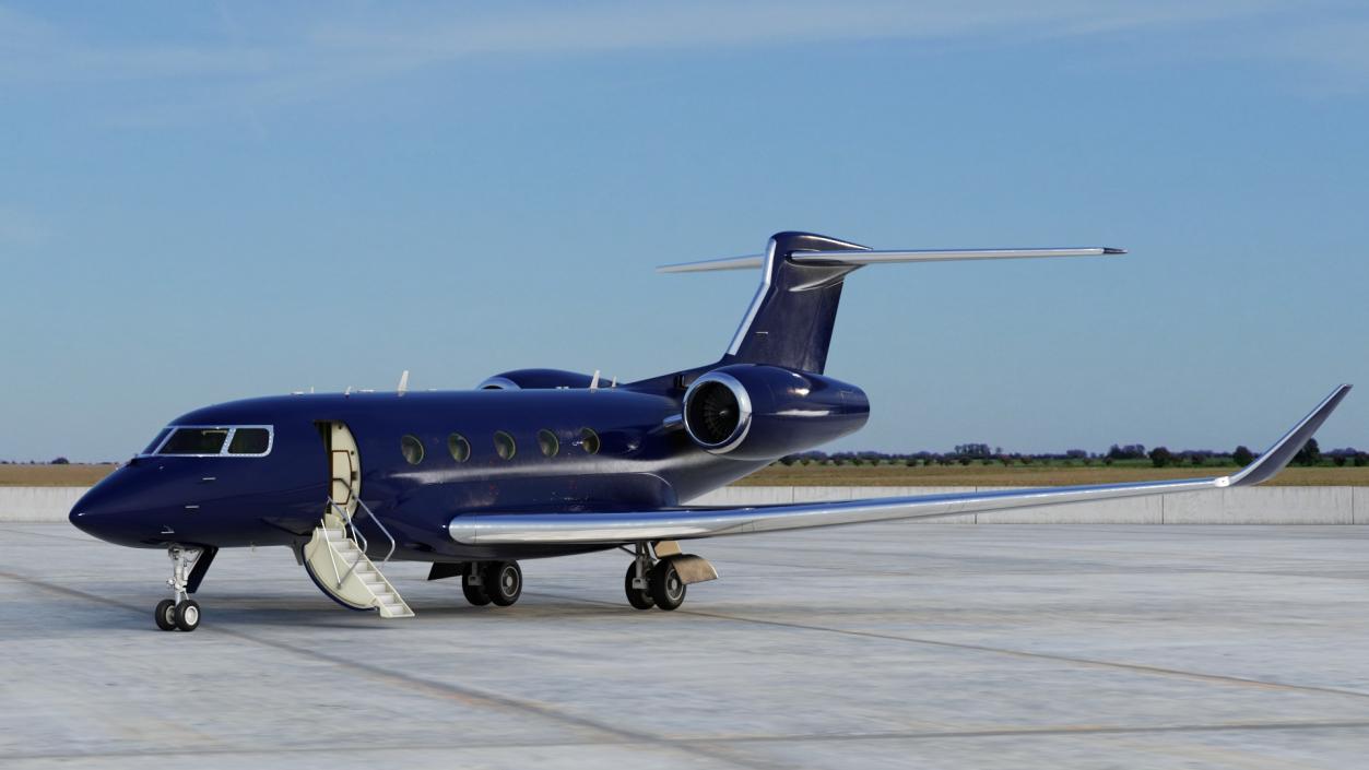 Twin Engine Business Jet 3D model