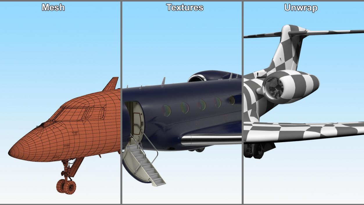 Twin Engine Business Jet 3D model