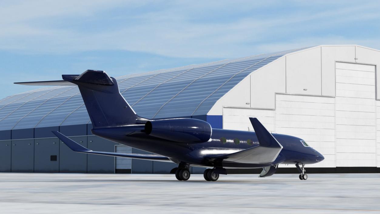 Twin Engine Business Jet 3D model