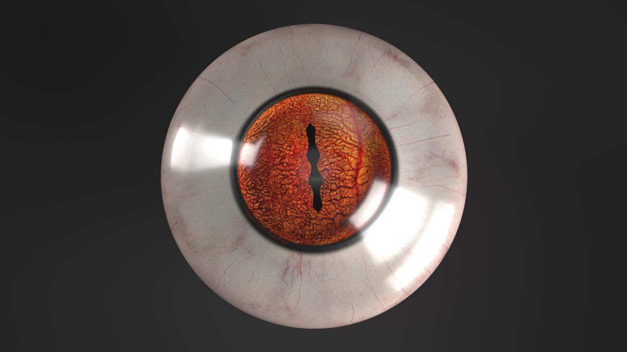 Realistic Mesmerizing Lizard Eye 3D