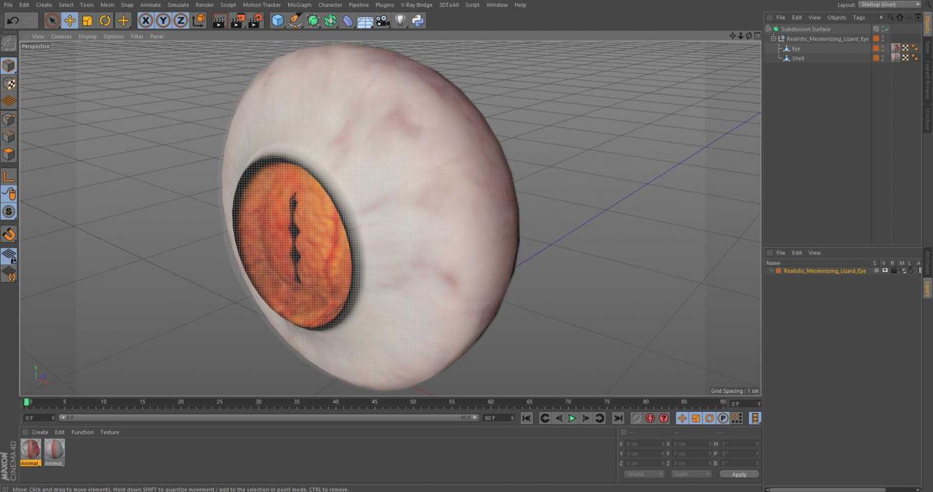 Realistic Mesmerizing Lizard Eye 3D