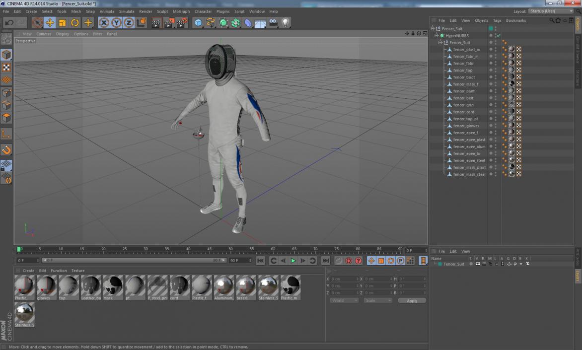 3D Fencer Suit