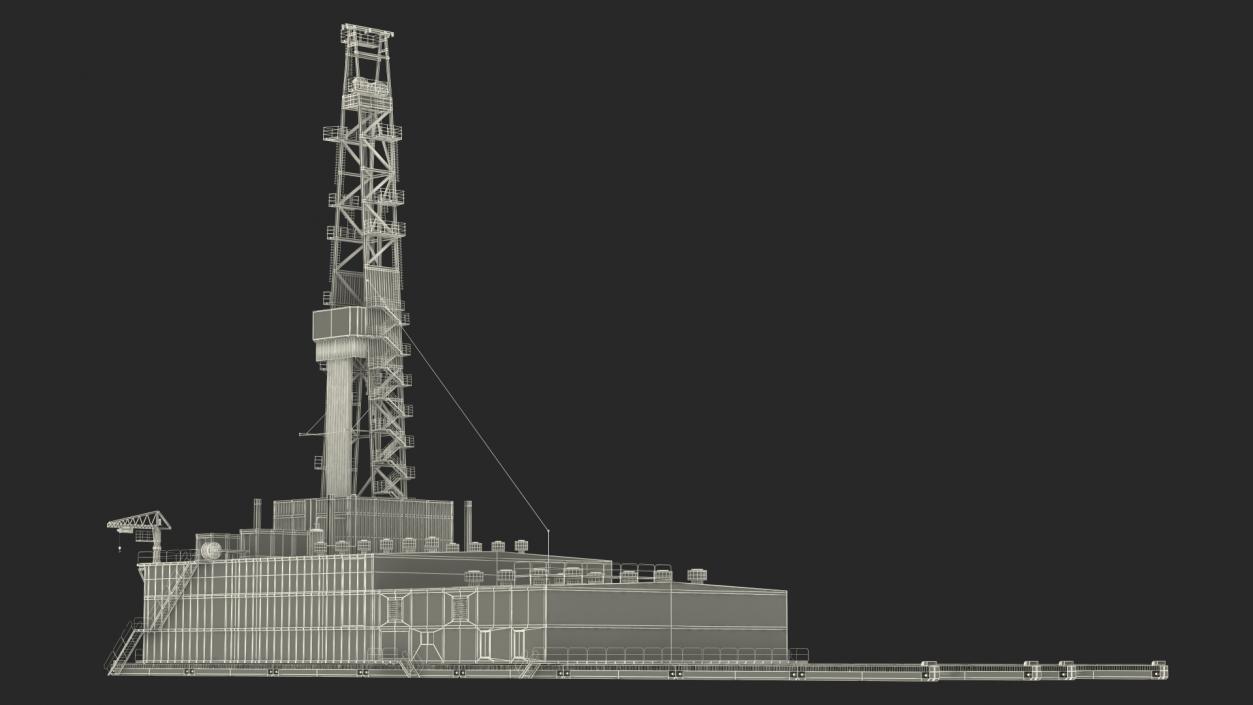 3D Uralmash Sectional Drilling Rig