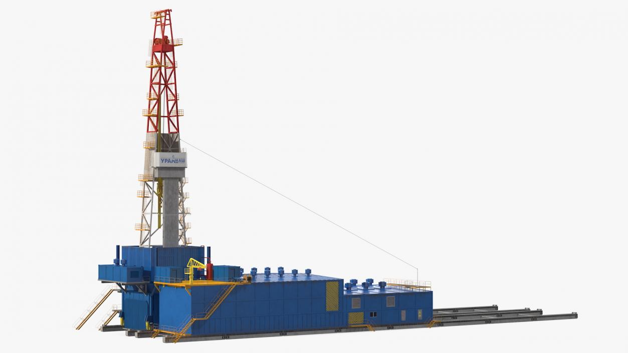 3D Uralmash Sectional Drilling Rig