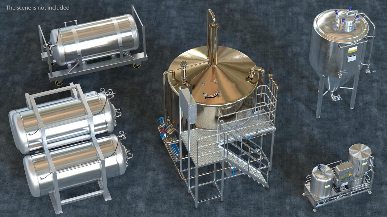 Alcohol Production Plant 3D model