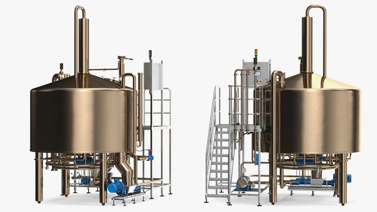 Alcohol Production Plant 3D model