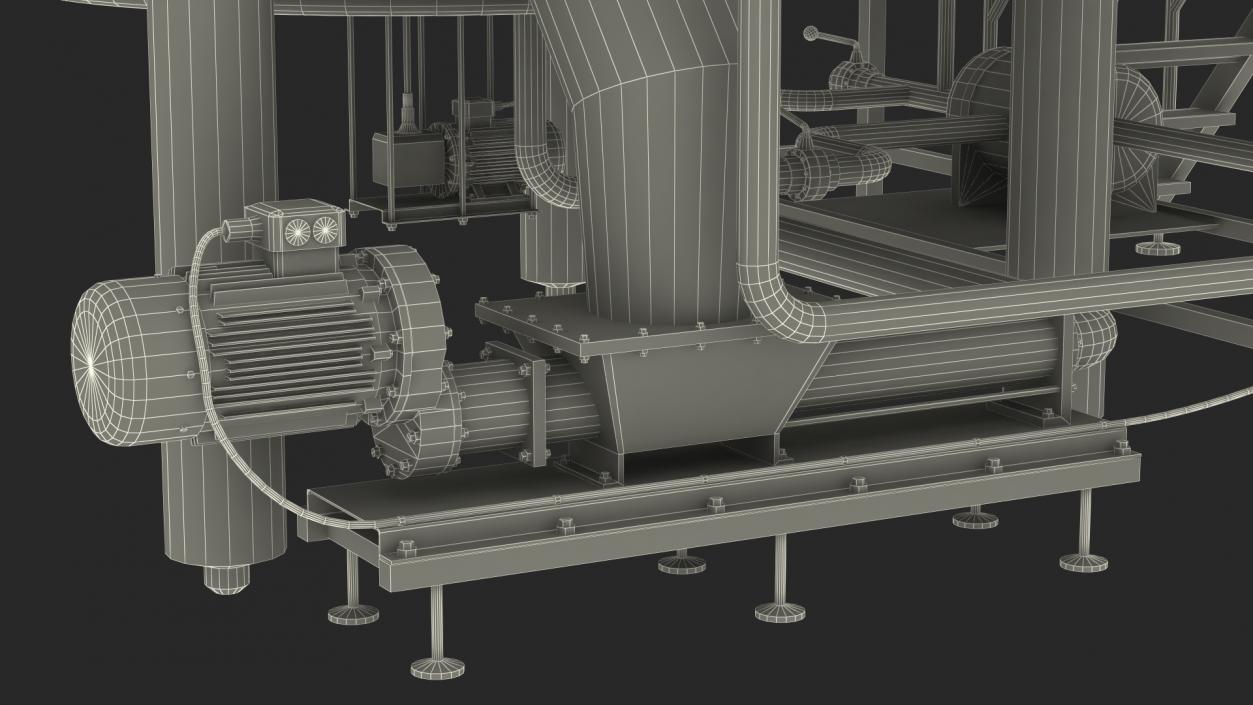 Alcohol Production Plant 3D model