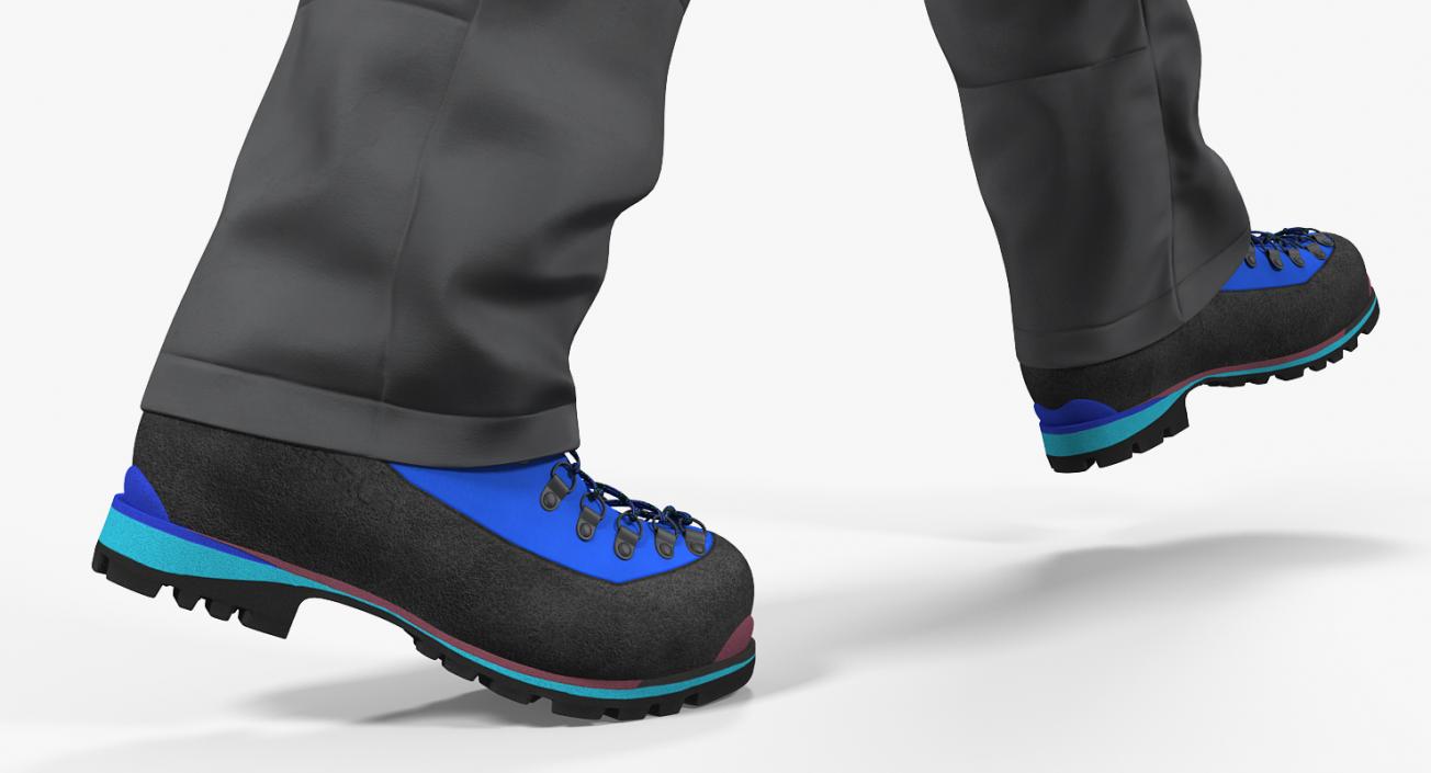 Winter Men Sportswear Walking Pose 3D model