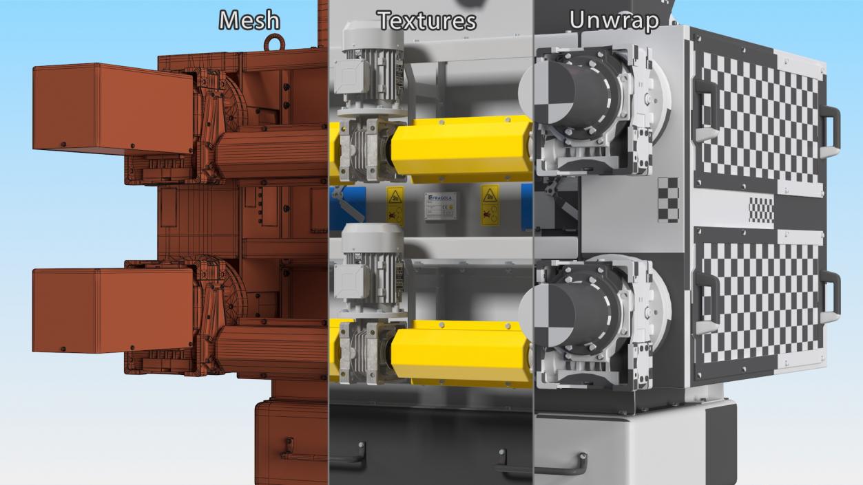 Fragola Four Roller Mill 3D model