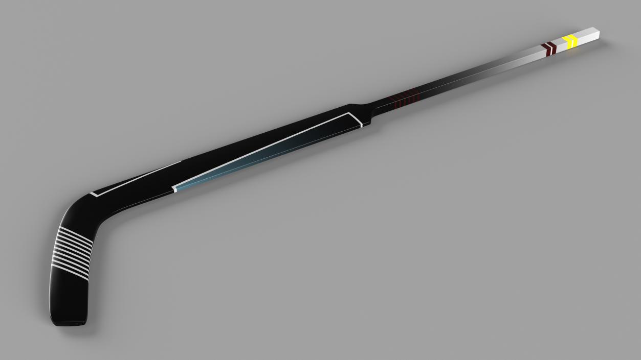 3D Goalie Ice Hockey Stick model