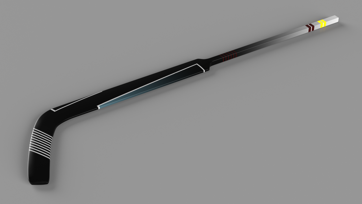 3D Goalie Ice Hockey Stick model