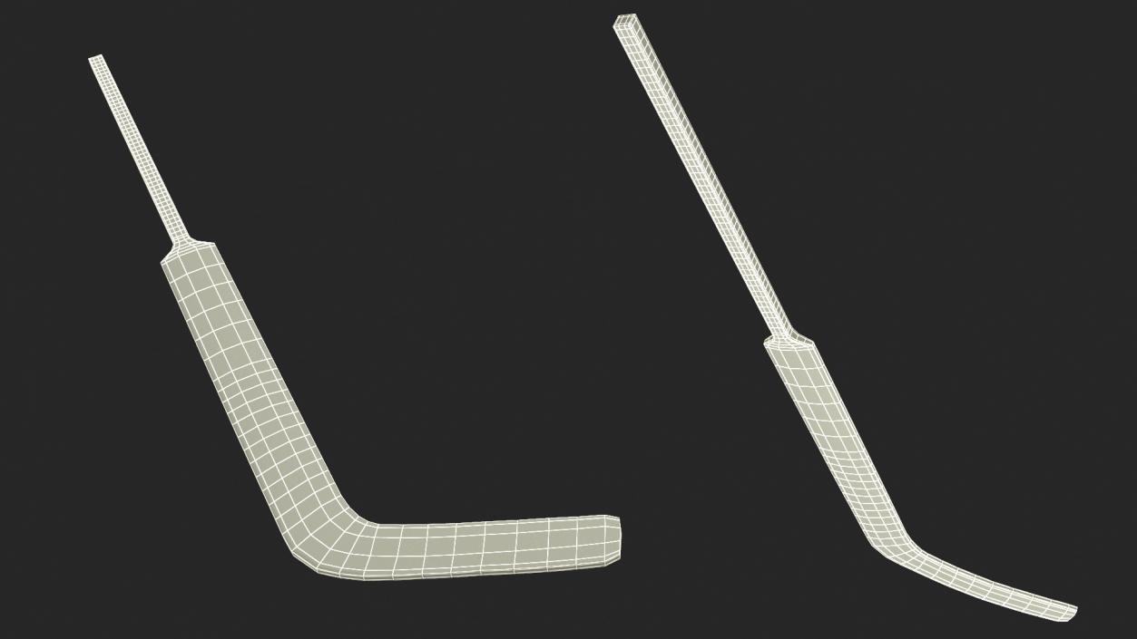 3D Goalie Ice Hockey Stick model